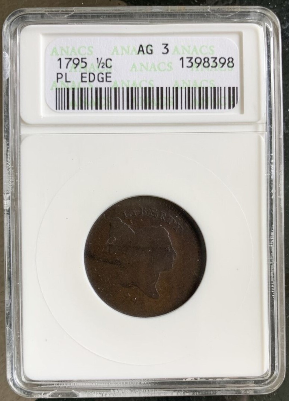 1795-1/2c-Liberty-Cap-Right-Half-Cent-Plain-Edge-No-Pole